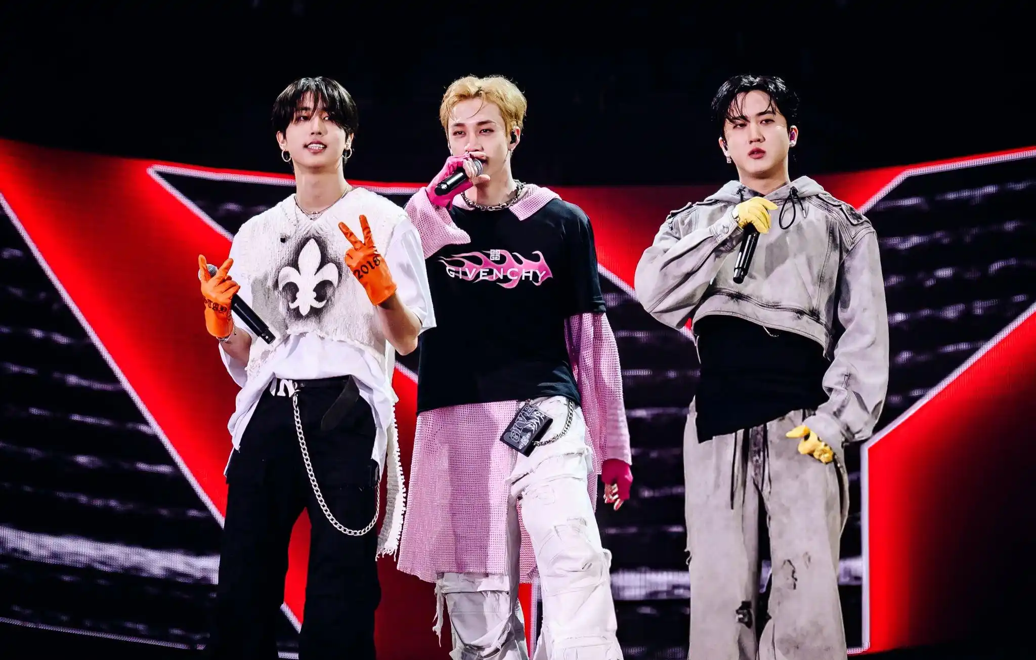 Han, Bang Chan and Changbin of 3RACHA