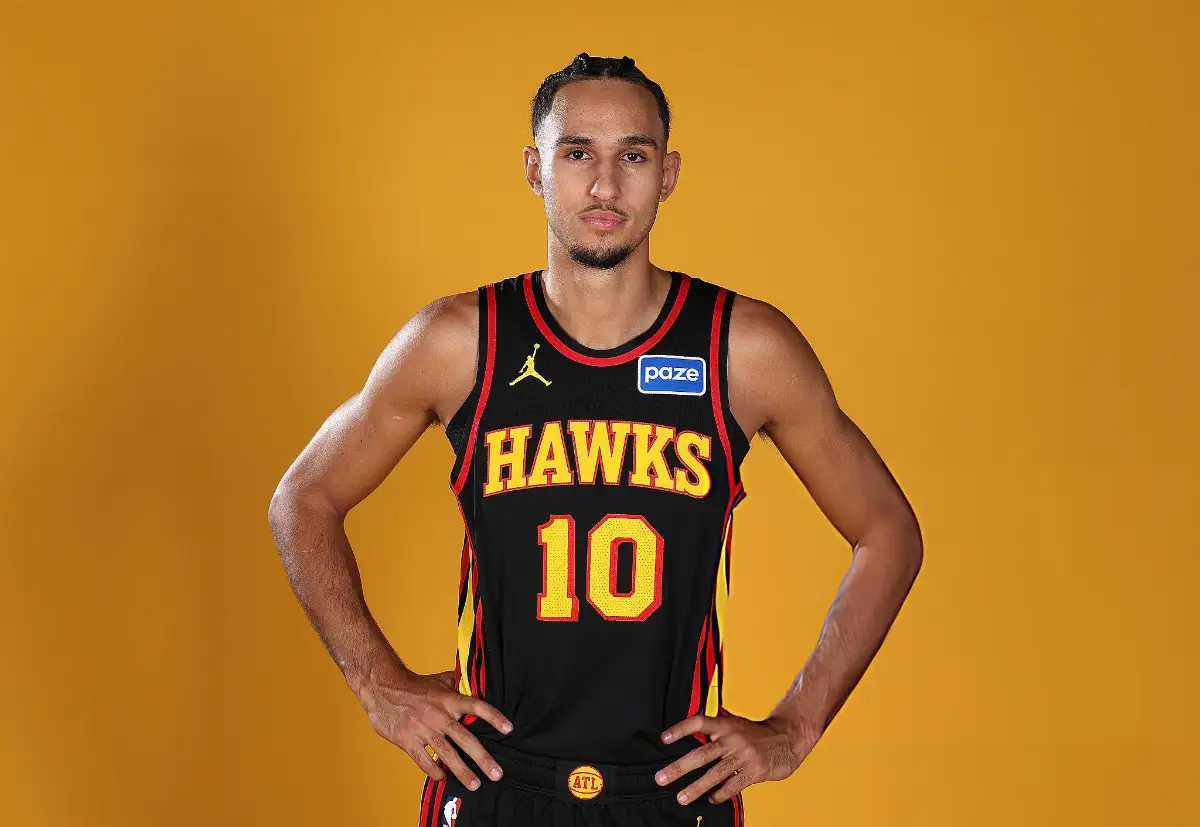 Atlanta Hawks Players Profile (Current Roster, Age, Height, Weight) Zaccharie Risacher #10 of the Atlanta Hawks