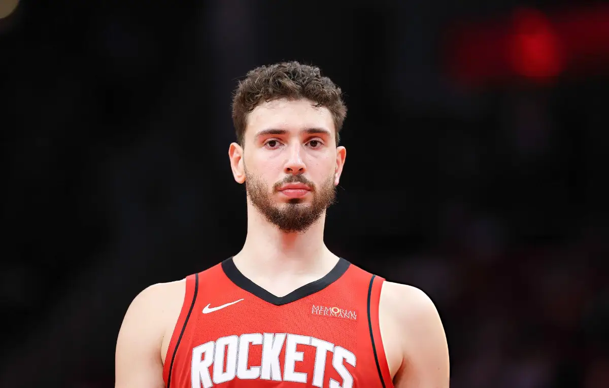 Alperen Sengun #28 of the Houston Rockets