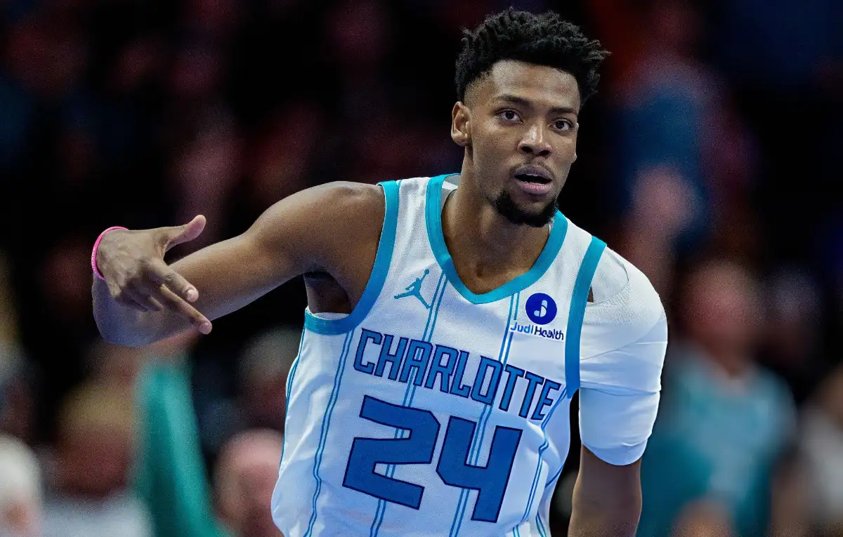 Brandon Miller #24 of the Charlotte Hornets