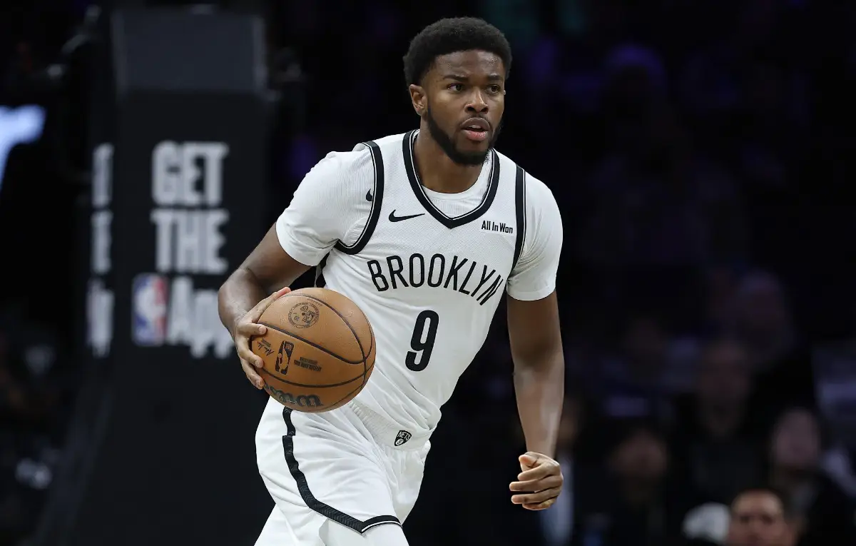 E.J. Liddell #9 of the Brooklyn Nets