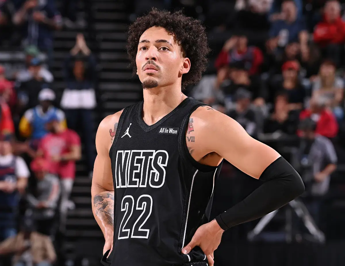 Jalen Wilson #22 of the Brooklyn Nets