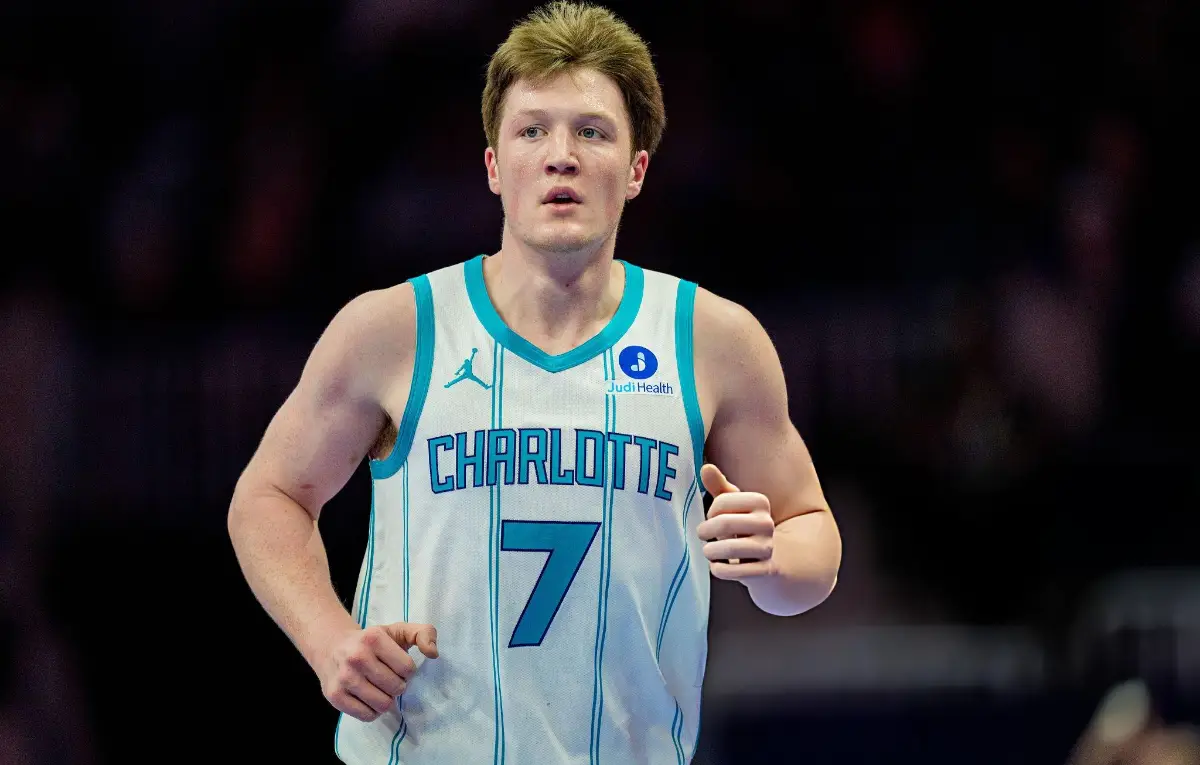 Kon Knueppel #7 of the Charlotte Hornets