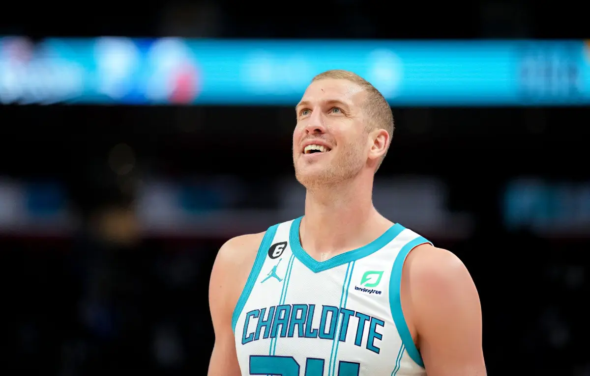 Mason Plumlee #24 of the Charlotte Hornets