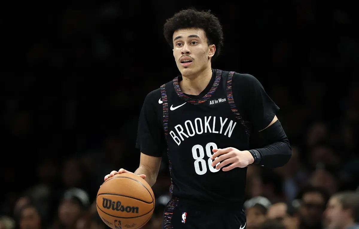 Nolan Traore #88 of the Brooklyn Nets