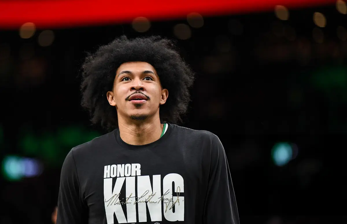 Ron Harper Jr. #13 of the Boston Celtics