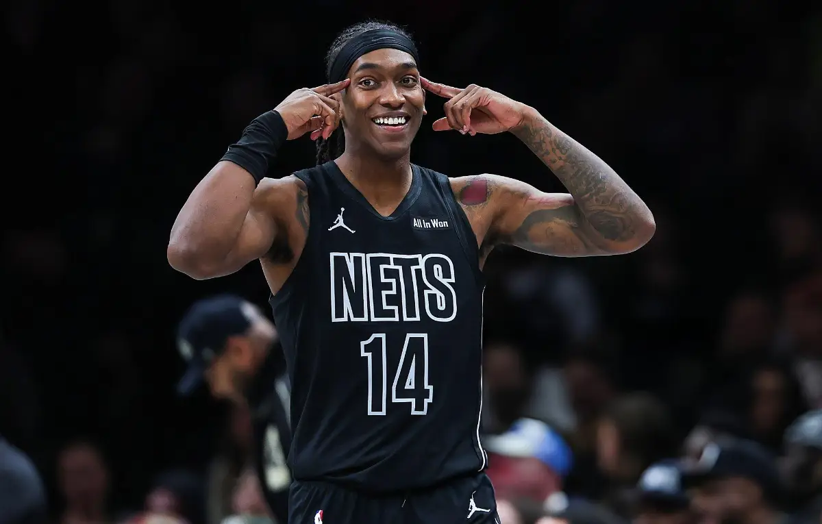 Terance Mann #14 of the Brooklyn Nets