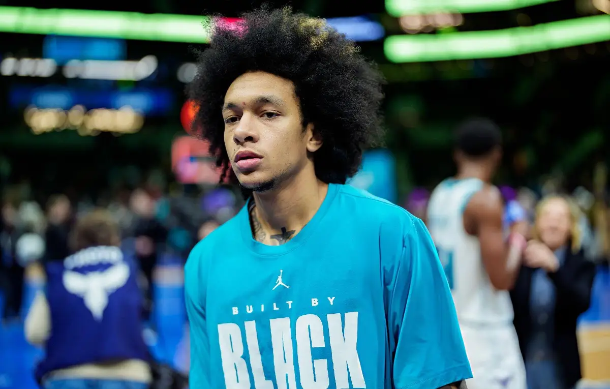 Tre Mann #23 of the Charlotte Hornets