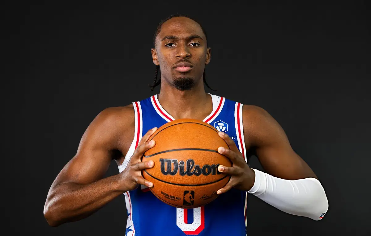 Tyrese Maxey #0 of the Philadelphia 76ers