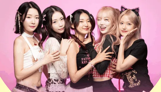 B-OURS members are Subin, Soyoung, Seyeon, Sunwoo, and Chaeeun.