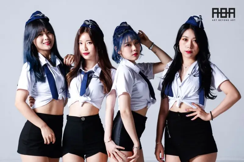 A-FEEL members are Mina, Jini, Ssun, and Mini.