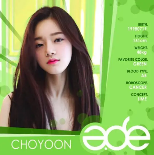 A.DE former member Choyoon