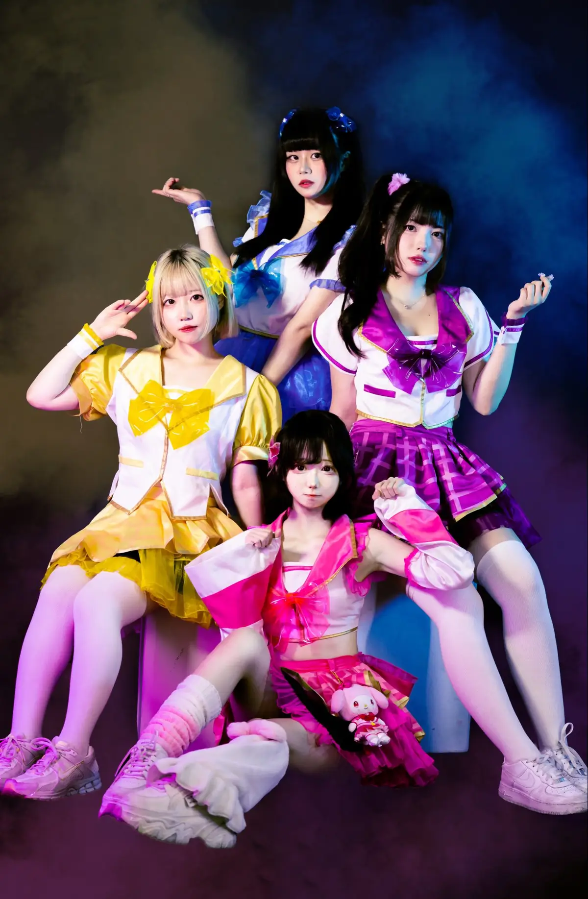 Aikome! members are Sena, Yoco, Umi, and Naoru.