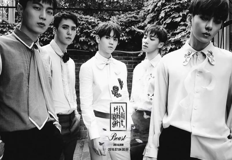 B2ST (BEAST) members are Doojoon, Junhyung, Yoseob, Kikwang, and Dongwoon.