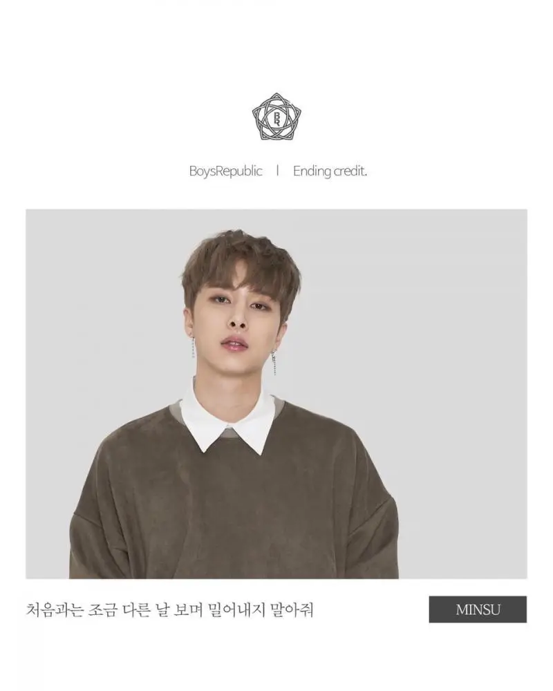 Boys Republic member Minsu