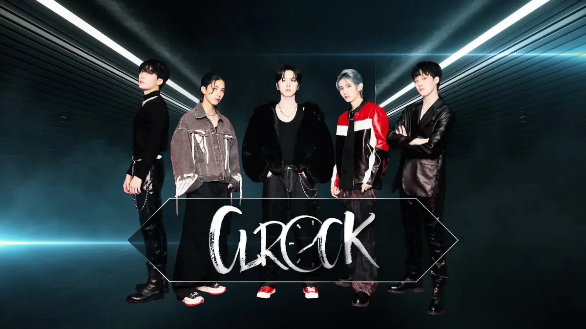 CLROCK members are Kwon Euibin, Kim Youngseo, Cho Minsik, Shimizu Aoto, and Hwang Jinseok.