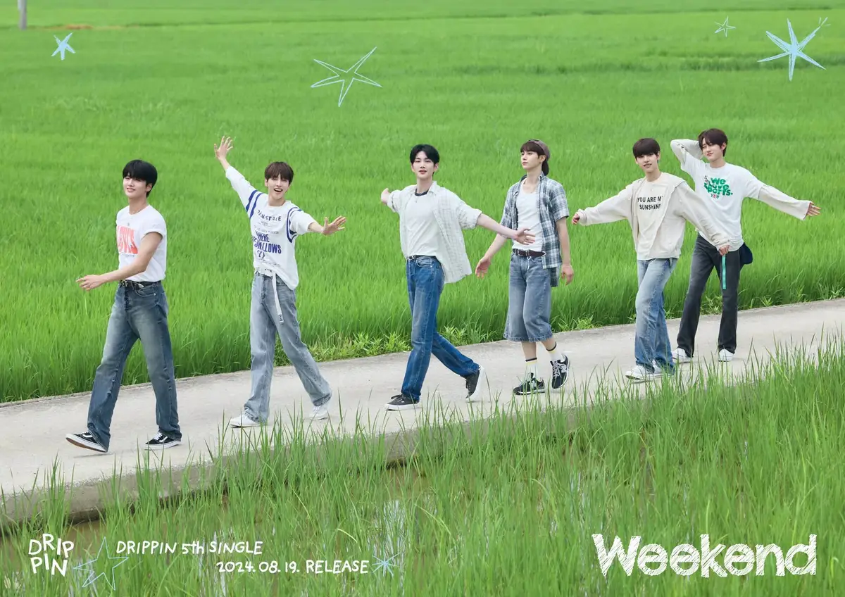 DRIPPIN members are Hyeop, Yunseong, Changuk, Dongyun, Minseo, and Junho.