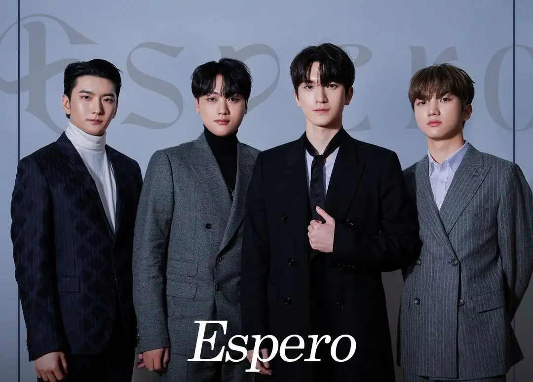 Espero members are Nam Hyeonggeun, Heo Cheonsoo, Kenzie, and Lim Hyunjin.