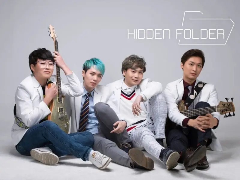 HIDDEN FOLDER members are Hong, Ste, Kei Zyun, and Mansu.