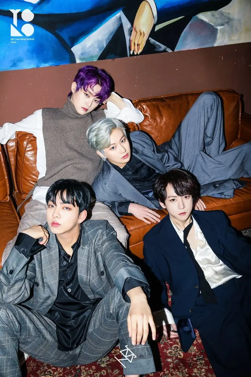 Hot Blood Youth members are Marco, Taro, Kyuhyuk, and Jisan.