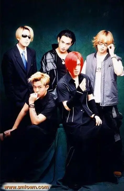 H.O.T. members are Moon Heejun, Jang Woohyuk, Tony Ahn, Kangta, and Lee Jaewon.