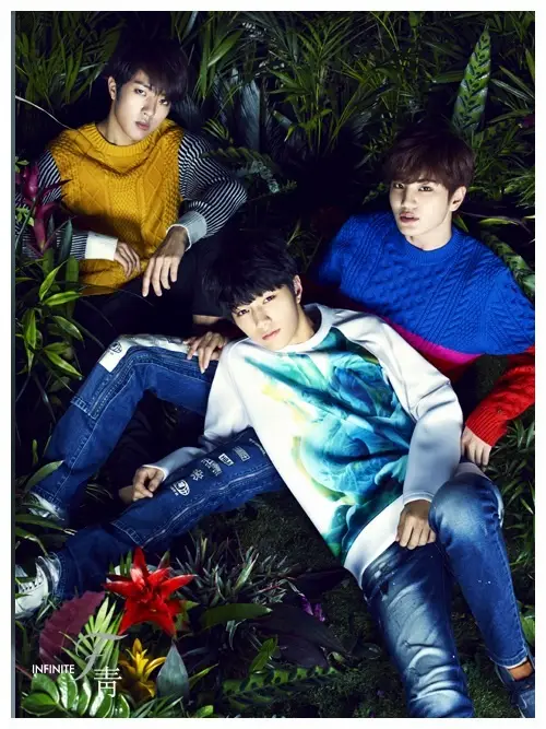 INFINITE F members are Sungyeol, L, and Sungjong.