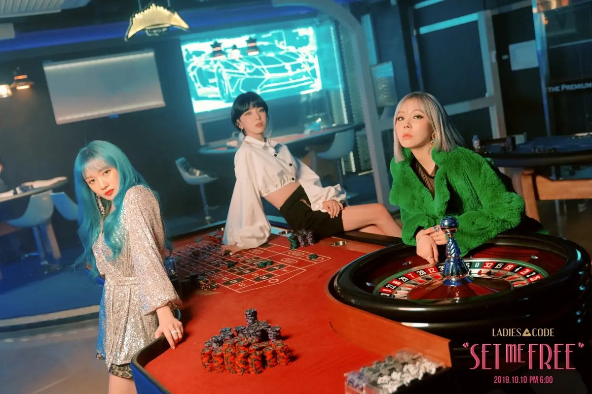 Ladies’ Code members are Ashley, Sojung, and Zuny.