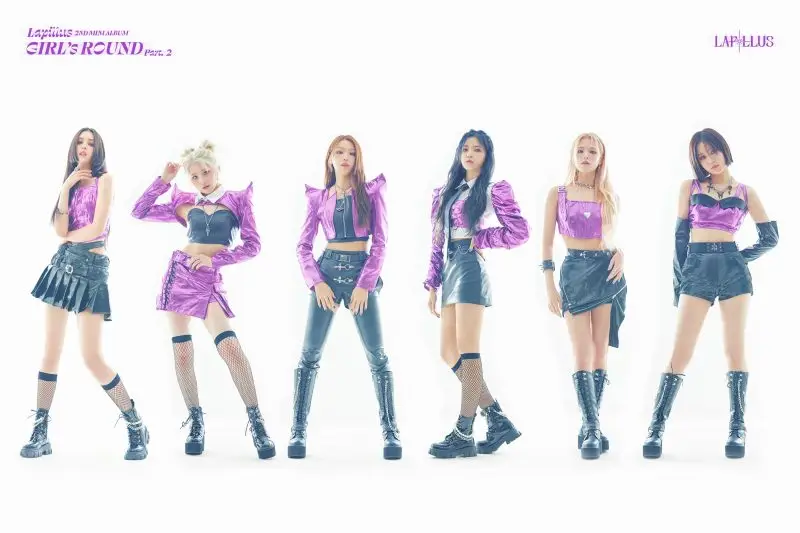 LAPILLUS members are Shana, Chanty, Yue, Bessie, Seowon, and Haeun.