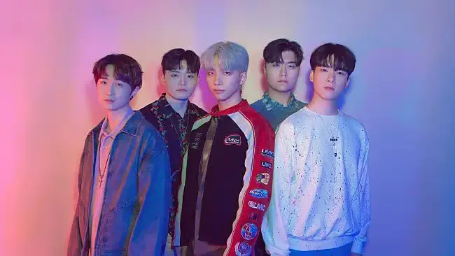 LUAMEL members are Seok June, Hwi Jun, Young Soo, Kyeong Cheol, and Yong Hyuk.