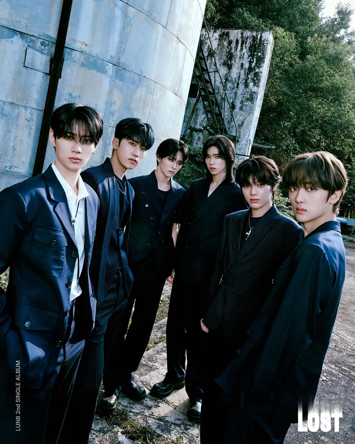 LUN8 members are Jinsu, Yuma, Chael, Takuma, Junwoo, and Ian.