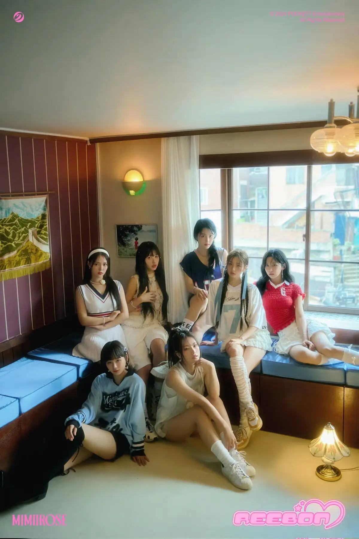 MIMIIROSE members are Yeonjae, Hyori, Yewon, Anna, Yunju, and Yerin.