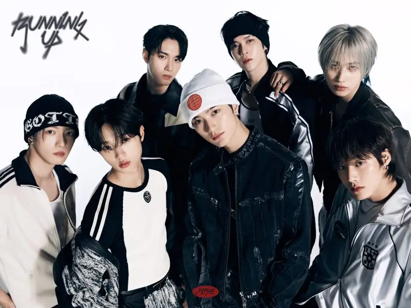 MIRAE members are Junhyuk, Lien, Dohyun, Khael, Dongpyo, Siyoung, and Yubin.