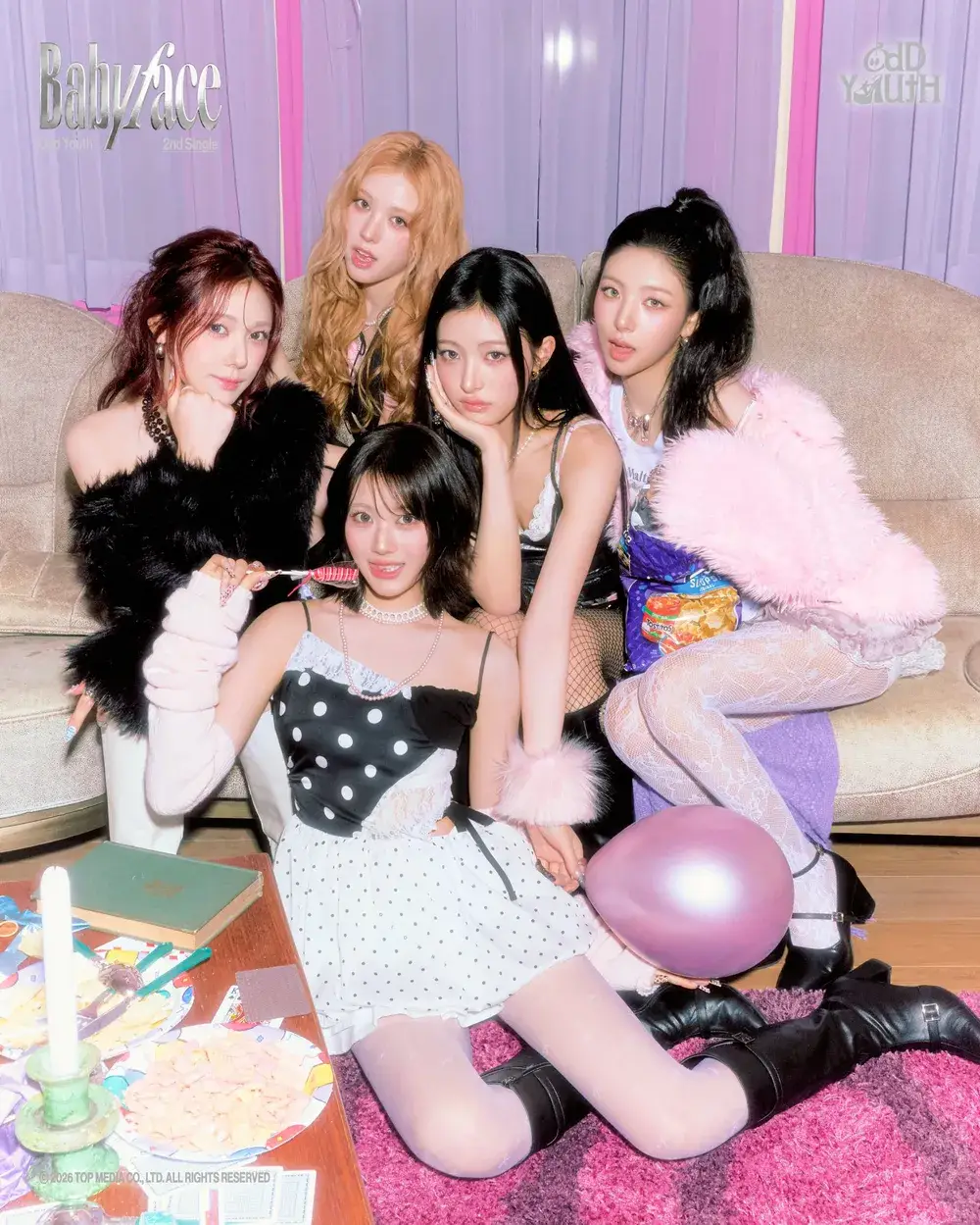 ODD YOUTH members are Maika, Myah, Kanie, Summer, and Yeeum.