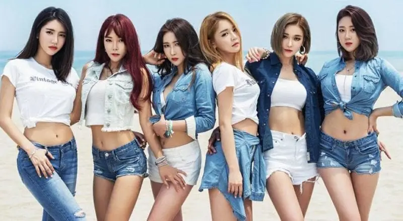 PPL members are Gakyung, Dahee, Yujin, Azi, Ah Hee, and Sol A.