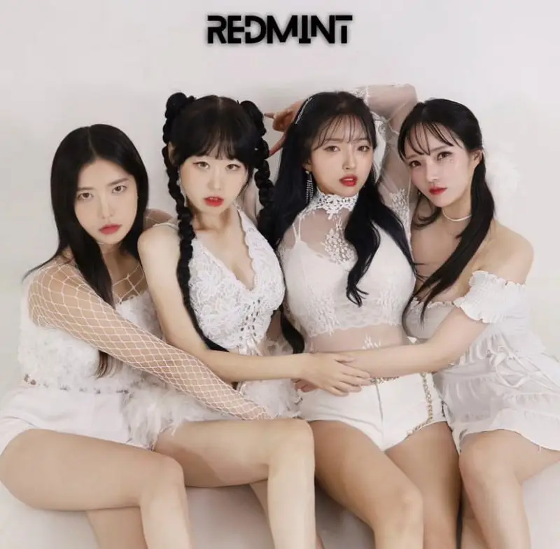 REDMINT members are HyeE, SaeAh, Anna, and Meyu.
