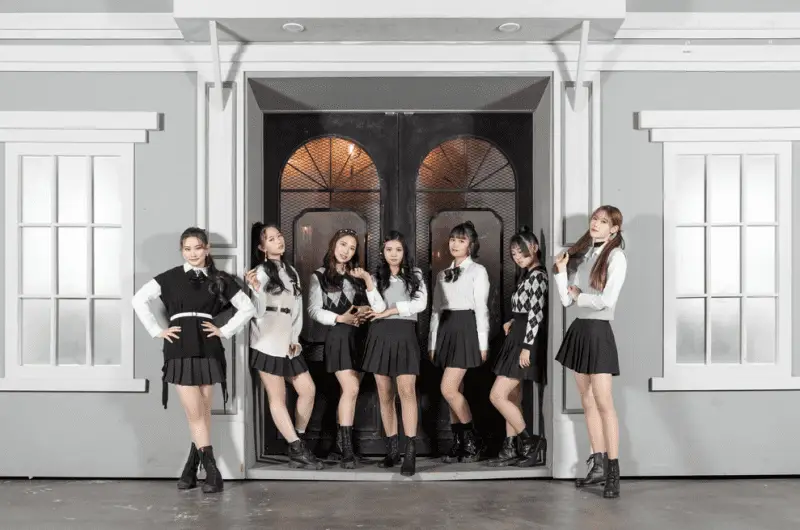 SHADOW members are Ayeong, Sumin, Seojin, Eunbin, Seogyeong, Jion, and Minyeong.