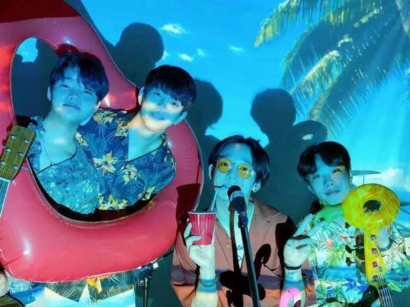 South Club members are Taehyun, Jung Hoemin, Kang Minjun, and Lee Dongkeun.