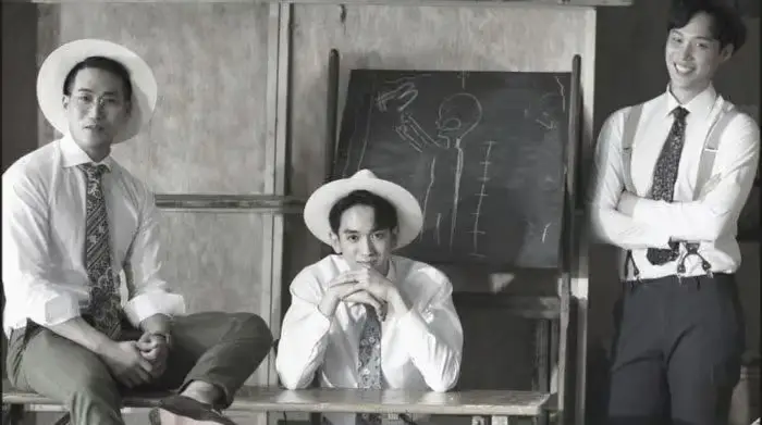 Tri:al members are Sungho, Daegeon, and Phillip.