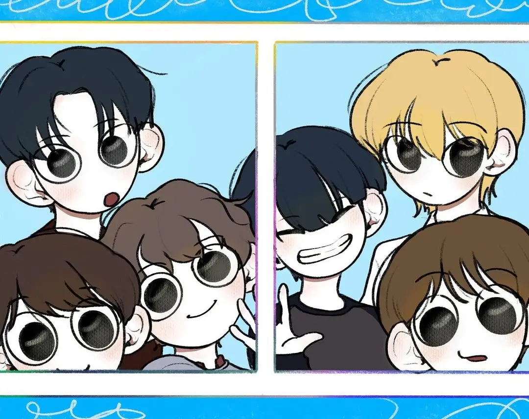 UNIV members are Gihyun, Minhyeok, Jaeho, Suho, Seungil, and Jungjae.