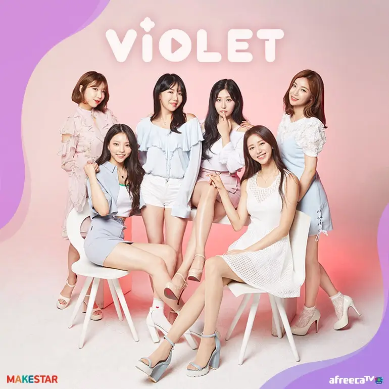 VIOLET members are Guseul, DaDa, Doyeon, Yoonkyung, Yeori, and Youeun.