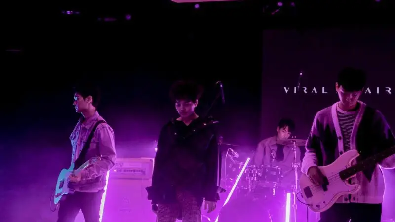 Viral Affair members are Haesung, YJ, Chulho, and Minsung.