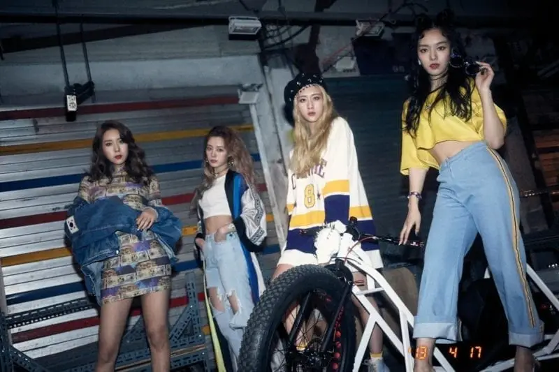 WA$$UP members are Nari, Jiae, Sujin, and Woojoo.